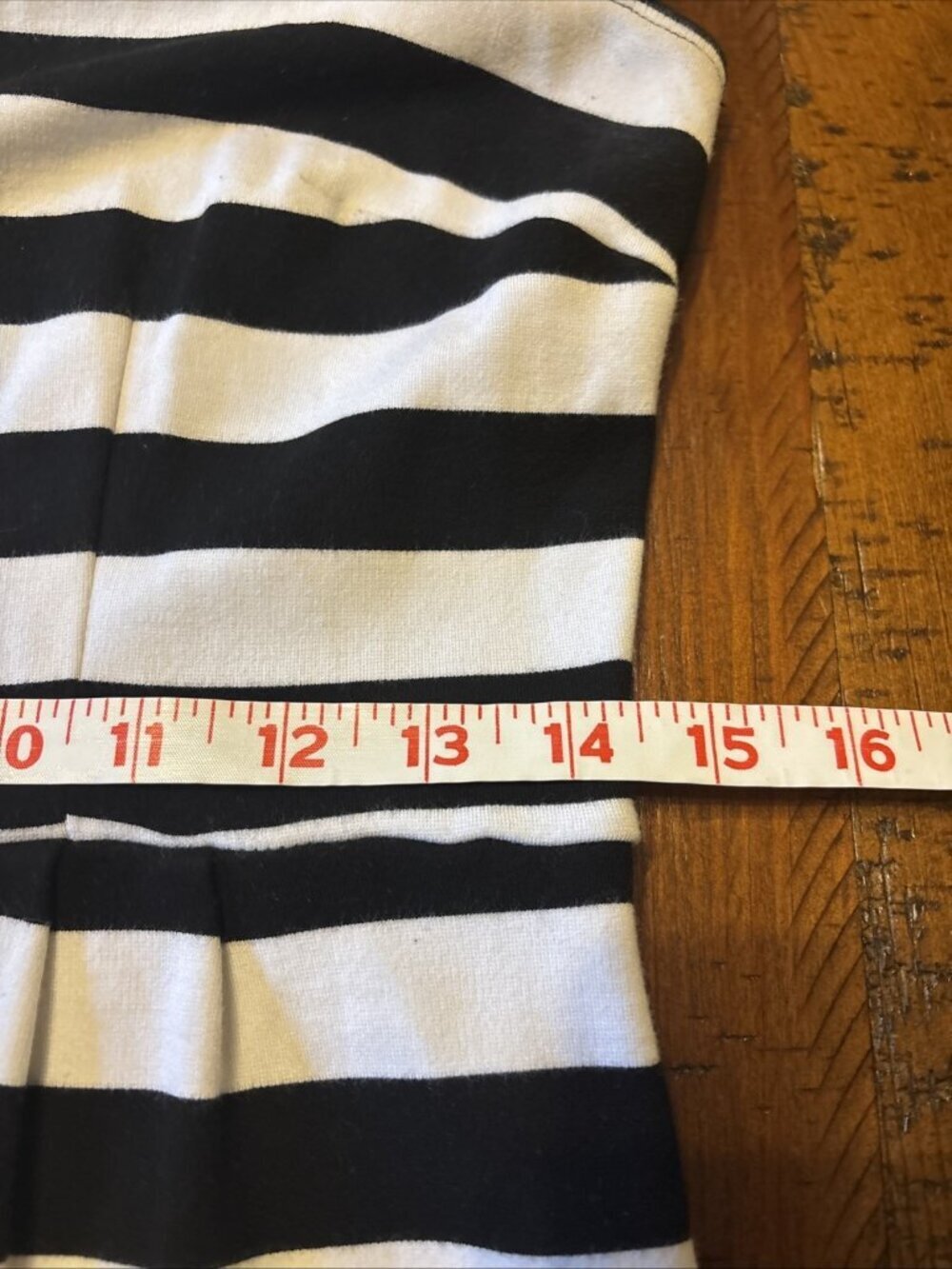 Loft Black & White Striped Spring Dress Size 8 Petite Zips In Back - Picture 6 of 7